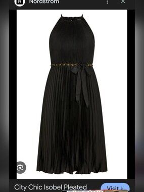 City Chic Black Dress Size L